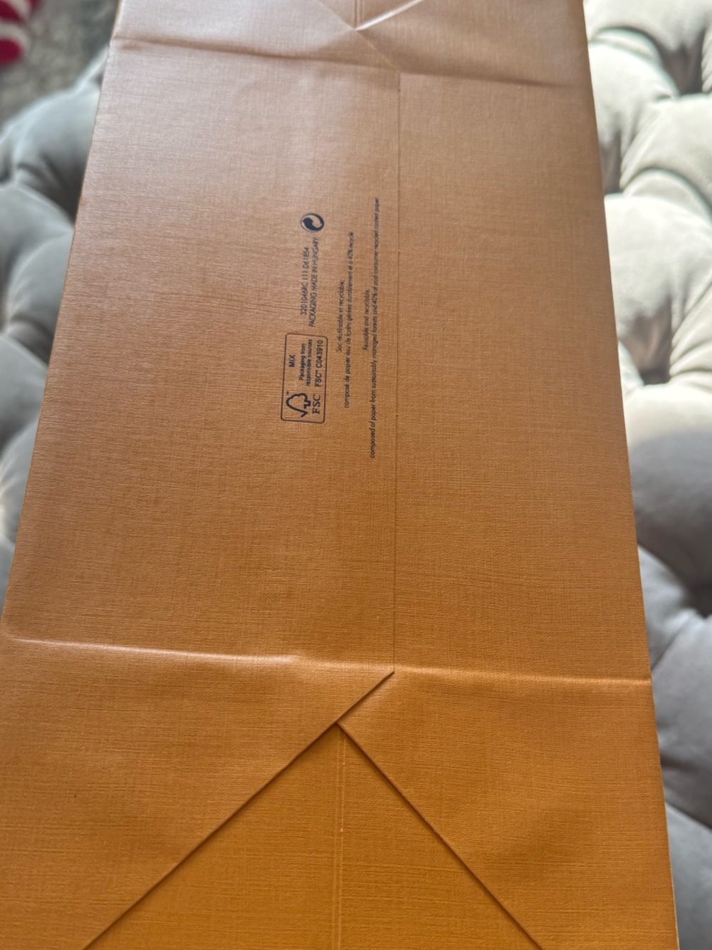 NWOT Louis Vuitton Signature Bright Orange Shopping Totes/Gift Bags Blue 3/$55 - Picture 9 of 12